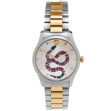 gucci mens watch snake|Gucci timeless snake watch.